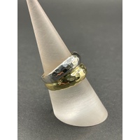 Ladies 18ct Two Tone Gold Double Ring