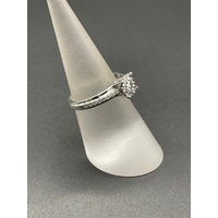 Ladies 9ct White Gold Diamond Cluster Ring