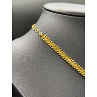 Ladies 22ct Yellow Gold Indian Filigree Fancy Necklace