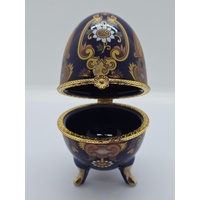 Vintage Porcelain Egg Trinket Box