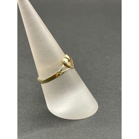 Ladies 9ct Yellow Gold Heart Shape Ring