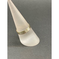 Ladies 9ct Three Tone Gold Ring