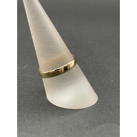 Unisex 18ct Yellow Gold Plain Band Ring