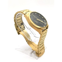 MVMT All Gold Black Dial Stainless Steel 5ATM WR Mens 4 Face Watch