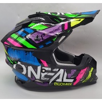 O'Neal Limited Edition 2SRS Glitch Multi MX Helmet Size L 60cm with Dust Bag