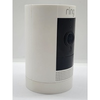 Ring Stick Up Cam 3 Battery Powered Security Camera White with 2 x Batteries
