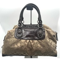 Coach B1273-F15440 Tan Brown Logo Handbag