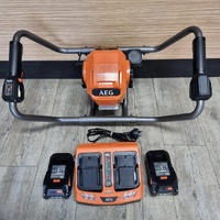 AEG Fusion Brushless Post Hole Digger with 6.0Ah Batteries and Charger