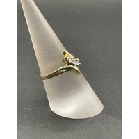 Ladies 9ct Yellow Gold Diamond Cluster Ring