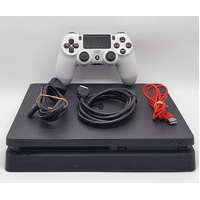 Sony PlayStation 4 Slim 1TB Console Black with Controller and Leads