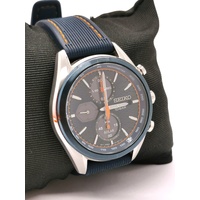 Seiko Macchina Sportiva Solar Chronograph V178-0BH0 Stainless Steel Mens Watch