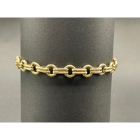 Ladies 9ct Yellow Gold Fancy Link Bracelet