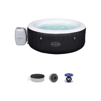 Bestway Lay-Z-Spa Miami AirJet Black Inflatable Spa 2-4 Adults 1.80m x 66cm