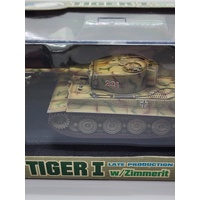 Dragon Armor I 1/72 Scale Tiger Late Production with Zimmerit Diecast Model Tank