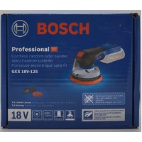 Bosch 18V Brushless 125mm Random Orbital Sander Skin Only GEX 18V-125 0601372241