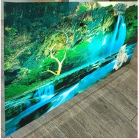 Tiger Waterfall Moving Picture Mirror Wall Art with Sound