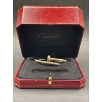 Genuine Cartier Ladies 18ct Yellow Gold Diamond Oval Bangle