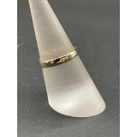 Ladies 9ct Yellow Gold 3 Stone Diamond Ring