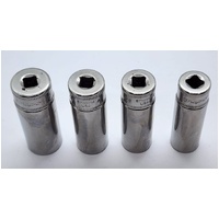 Snap-On 12pc 1/4 Inch 6 Point Flank Drive Semi-Deep Metric Socket Set 5-15 mm