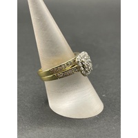 Ladies 18ct Yellow Gold Diamond Ring Set