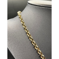 Ladies 9ct Yellow Gold Belcher Link Necklace