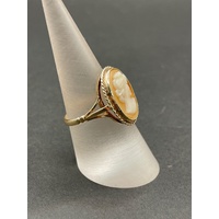 Ladies 9ct Yellow Gold Cameo Ring
