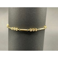 Ladies 9ct Yellow Gold Fancy Link Bracelet