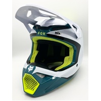 2024 Fox V1 Nitro Maui Blue MX Helmet Size Medium