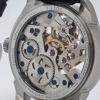 Tissot T-Complication Squelette Mechanical Mens Watch with Skeleton Dial