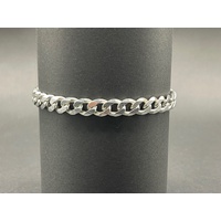 Mens 925 Sterling Silver Curb Link Bracelet