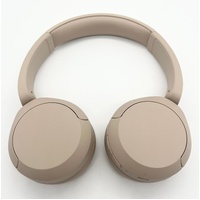 Sony WH-CH520 On-Ear Wireless Bluetooth Headphones Beige with Cable