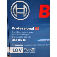 Bosch Professional GSA 18V-28 18V Li-Ion Cordless Sabre Saw Skin Only
