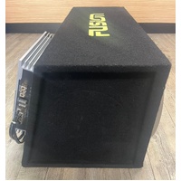 Sony Xplod Dual 12 Inch Subwoofers in Fusion Box with 4 Channel Amp