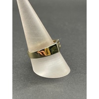 Mens 9ct Yellow Gold Signet Diamond Ring