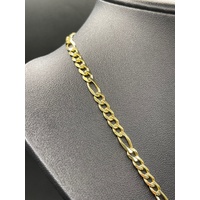 Unisex 18ct Yellow Gold Figaro Link Necklace