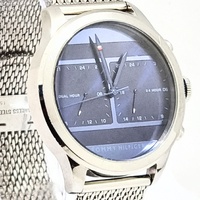Tommy Hilfiger Silver Dual Time Stainless Steel Mens Watch TH 368.1.14.2596