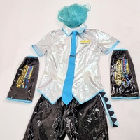 Hatsune Miku Male Version Costume with Wig Top Bottoms and Armband