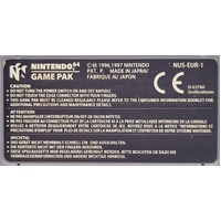 Aero Gauge Nintendo 64 Game Cartridge