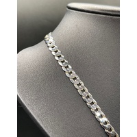 Mens 925 Sterling Silver Curb Link Necklace