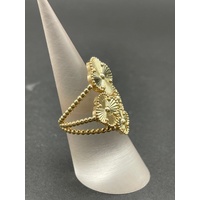 Ladies 18ct Yellow Gold 4 Clover Ring