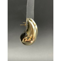 Ladies 18ct Yellow Gold Tear Drop Bubble Stud Earrings