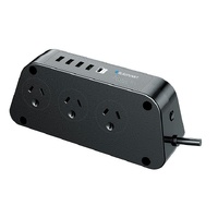 Blaupunkt 6 Outlet Powerboard with Charging Ports COBP6PPD30W