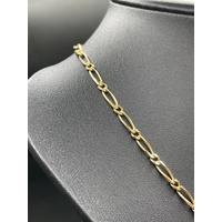 Unisex 18ct Yellow Gold Figaro Link Necklace