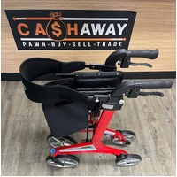 Hero Medical Outdoor Lite Aluminium Seat Walker Red