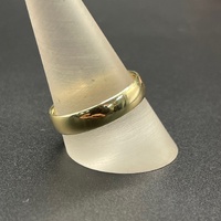 Mens 9ct Yellow Gold Plain Wedding Band Ring