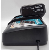 Makita DC18RC 18V LXT Corded Lithium‑Ion Rapid Battery Charger and 5.0Ah Battery