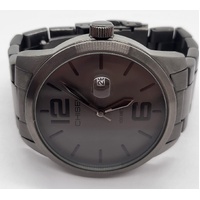 Chisel Mens Black Stainless Steel Analogue Watch 5829145 100m WR with Links