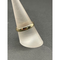Mens 9ct Yellow Gold Wedding Plain Band Ring