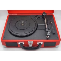 Digitech Retro Turntable Player GE-4077 Red Black