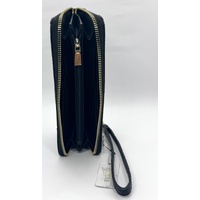 Guess Black Cresidia Large Zip Around Wallet PG934 with Tag